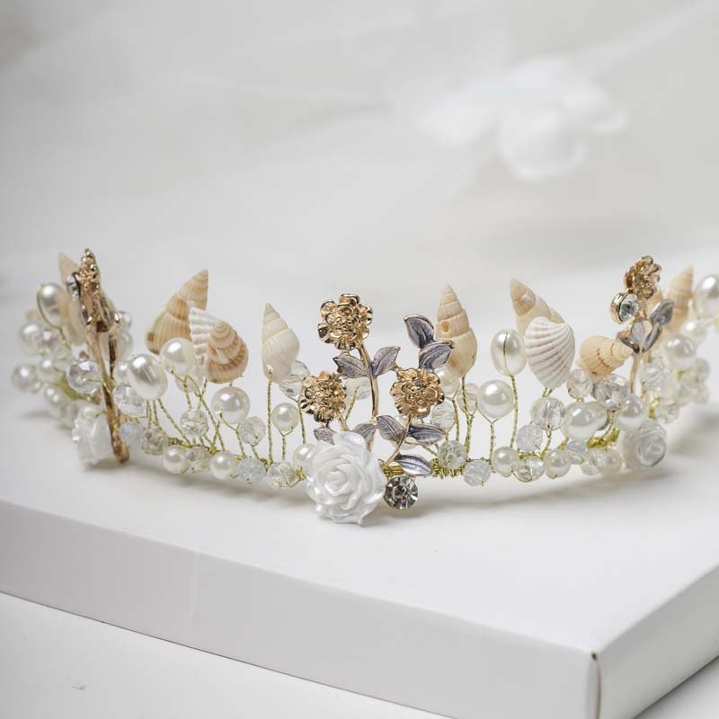 Headdress Flower Hair Band Baroque Hair Accessories Photo Studio Wedding Accessories - SUPERNEOVONAMy Store 4