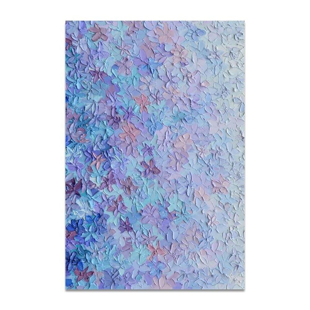Handpainted Abstract Color Block Oil Painting Canvas Handmade Floral Modern Wall Art Home Decor Artwork Frameless Picture - SUPERNEOVONAMy Store 4