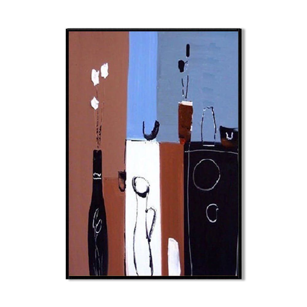 Handmade Oil Painting Canvas Wall Art Decoration Retro Abstract For Home Room Decor Rolled Frameless Unstretched Painting - SUPERNEOVONAMy Store 4