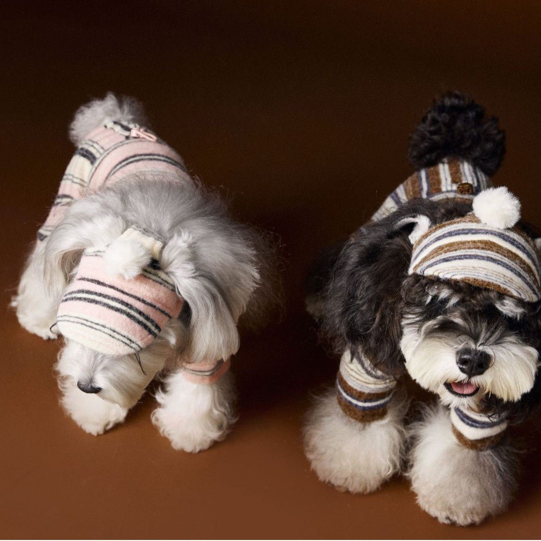 Pet Accessories Striped Fur Ball Hat - SUPERNEOVONAMy Store 4