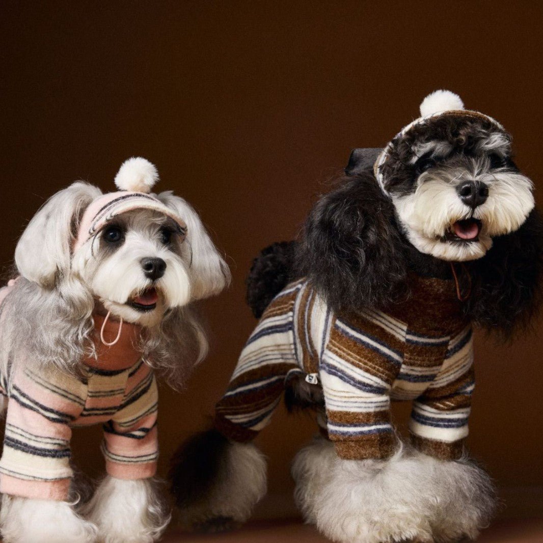 Pet Accessories Striped Fur Ball Hat - SUPERNEOVONAMy Store 4