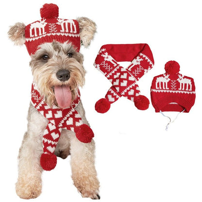 Pet Cat Dog Knitting Christmas Scarf Accessories - SUPERNEOVONAMy Store 4