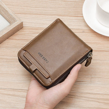 Men's Short Casual Fashion Zipper Wallet - SUPERNEOVONAMy Store 4