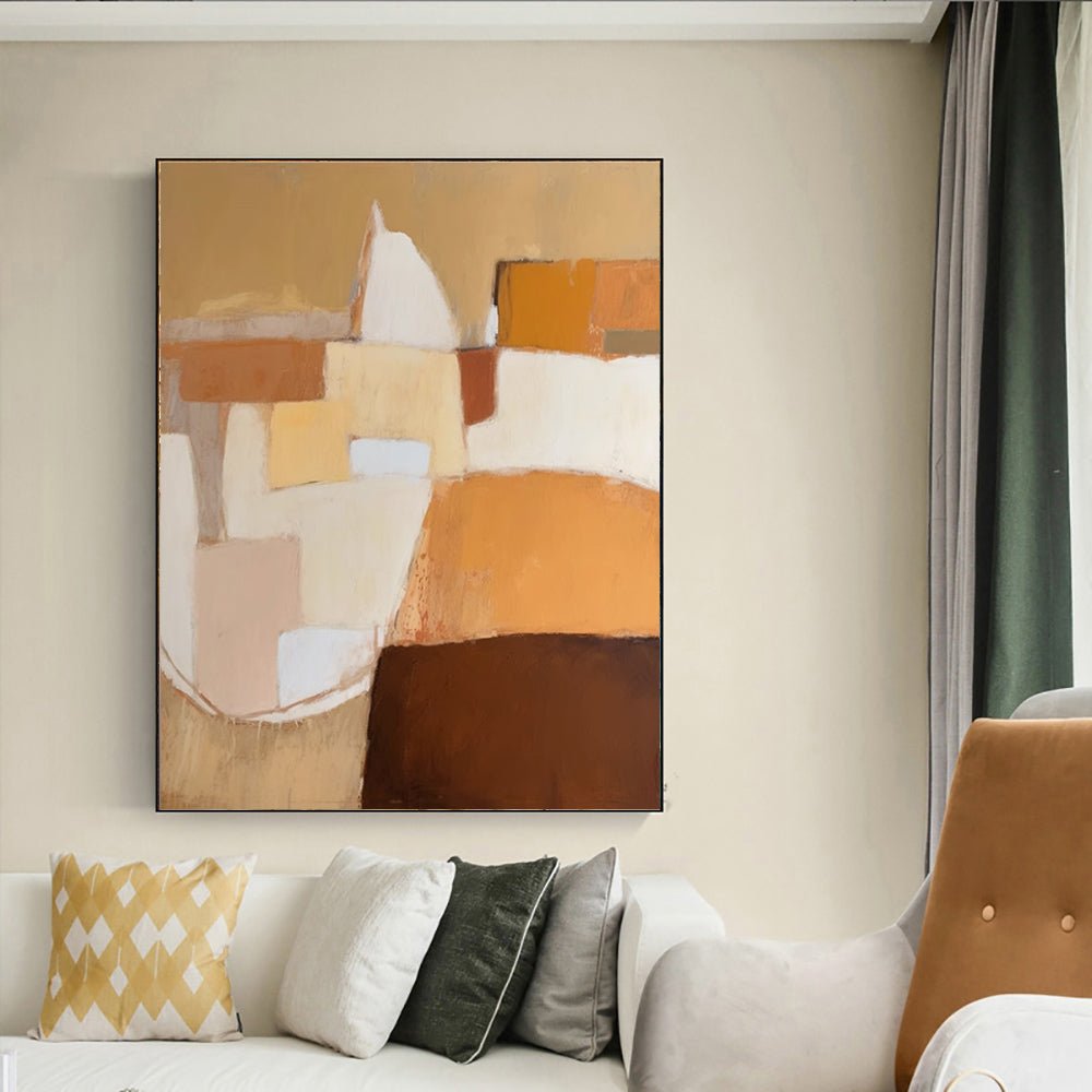 Handmade Oil Painting Canvas Wall Art Decoration Abstract For Home Living Room Decor Rolled Frameless Unstretched Painting - SUPERNEOVONAMy Store 4