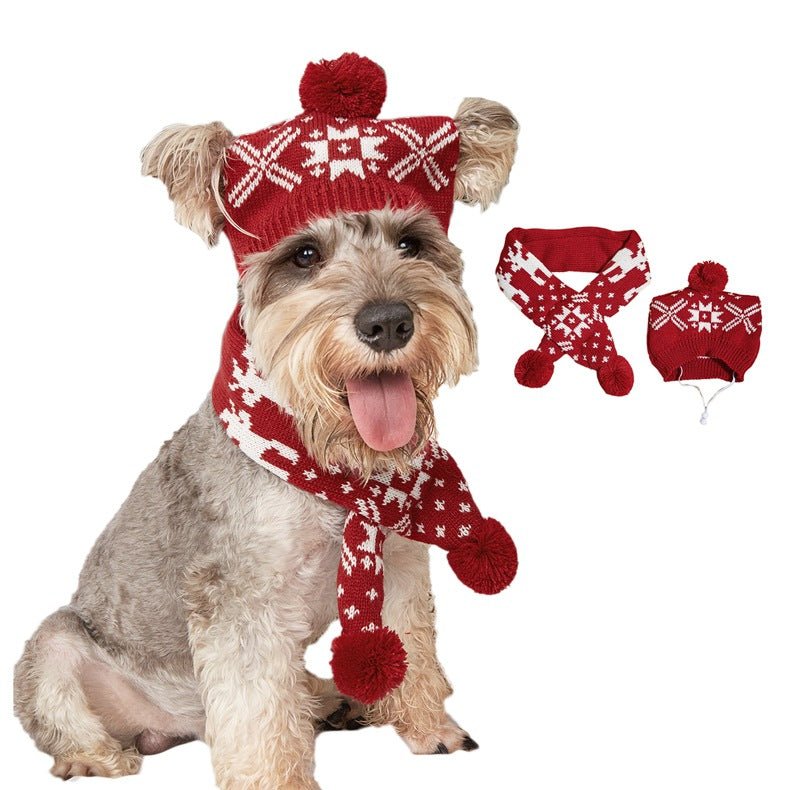 Pet Cat Dog Knitting Christmas Scarf Accessories - SUPERNEOVONAMy Store 4