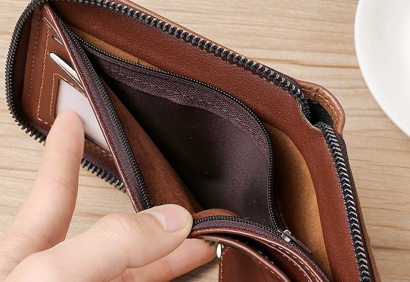 Men's Short Casual Fashion Zipper Wallet - SUPERNEOVONAMy Store 4