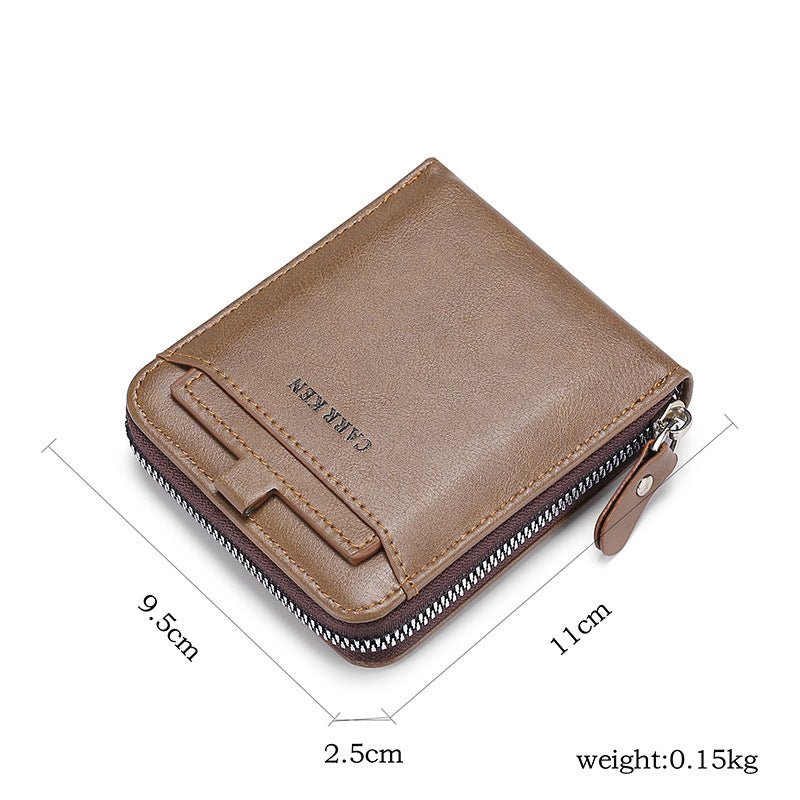 Men's Short Casual Fashion Zipper Wallet - SUPERNEOVONAMy Store 4