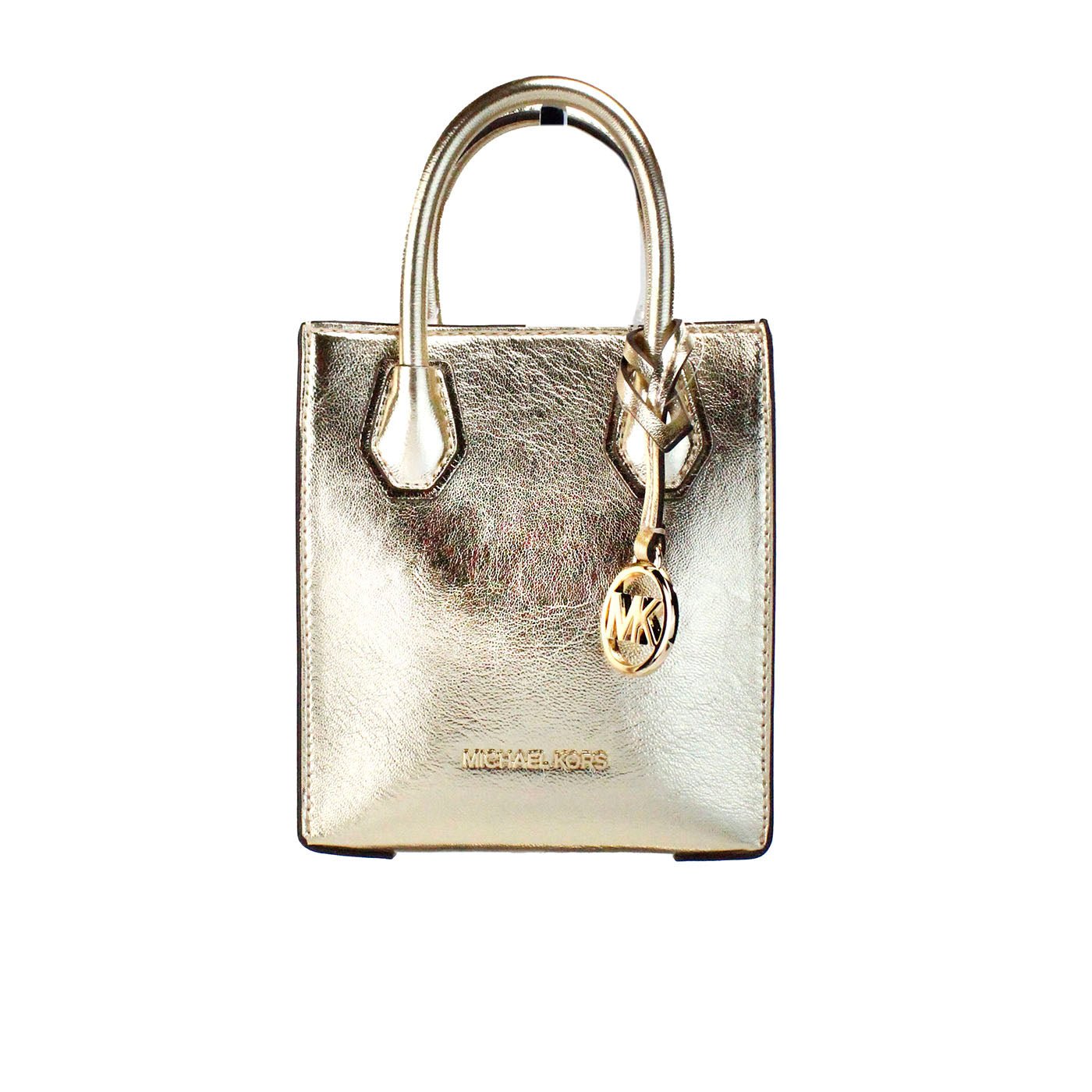 Michael Kors Mercer XS Pale Gold North South Crossbody Bag - SUPERNEOVONASUPERNEOVONA