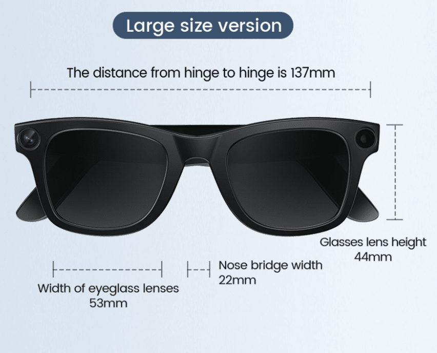 AI Camera Smart Glasses - SUPERNEOVONASUPERNEOVONA