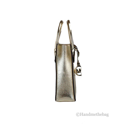 Michael Kors Mercer XS Pale Gold North South Crossbody Bag - SUPERNEOVONASUPERNEOVONA