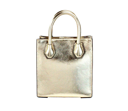 Michael Kors Mercer XS Pale Gold North South Crossbody Bag - SUPERNEOVONASUPERNEOVONA