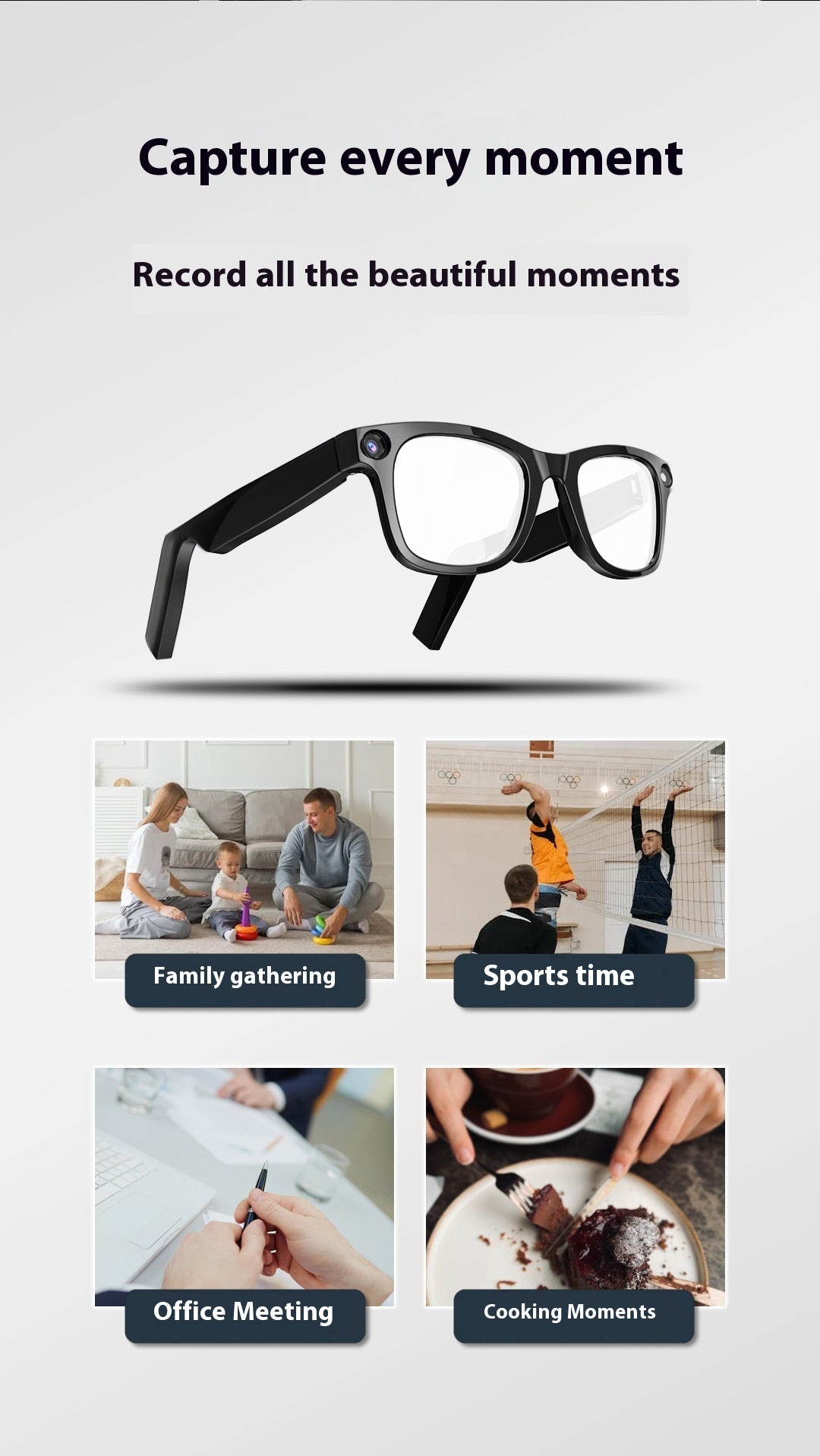 AI Camera Smart Glasses - SUPERNEOVONASUPERNEOVONA
